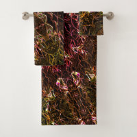 Style de miroir de néon marron clair avec des lign