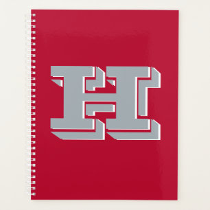 Style de monogramme de couleur de fierté scolaire 