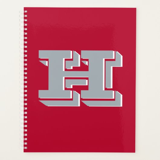 Style de monogramme de couleur de fierté scolaire  (Devant)