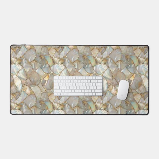 Style de mosaïque dorée en nacre (Clavier et souris)