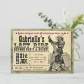 Style de pays Invitation de la fête de Hen (Debout devant)