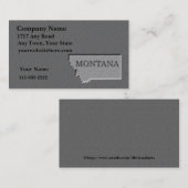 Style de pierre Carte de visite du Montana (Devant / Derrière)