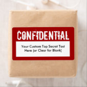 Style de tampon blanc Étiquette de remplissage con (En situation)