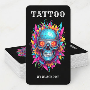 Style de tatouage professionnel Carte de visite de