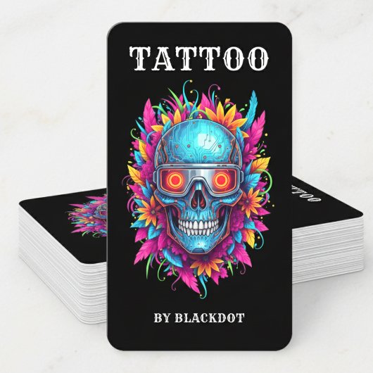Style de tatouage professionnel Carte de visite de