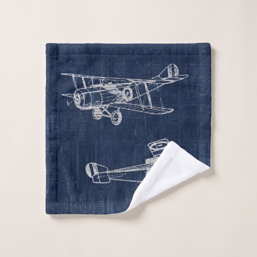 Style de texte et de script du journal de l'avion (Gant de toilette)
