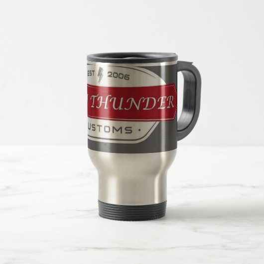 STYLE DE THUNDER DE LA MUG DE VOYAGE (Devant droit)