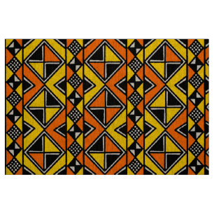 Style de tissu boueux 100215 - Ambre et orange