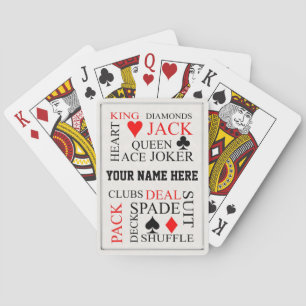 Style de typographie personnalisée Cartes de jeu