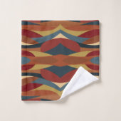 Style de verre de couleur géométrique opaque Abstr (Gant de toilette)