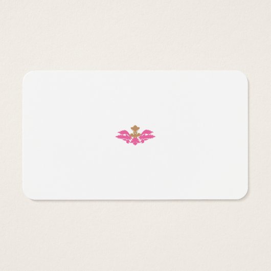 Style Décor, Rose Chaud, Laiton Antique (Dos)