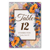 Style d'été moderne élégant carte de table (Dos)