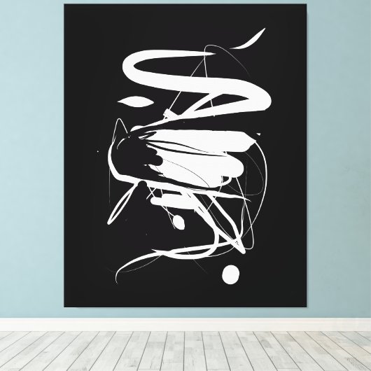 Style d'impression chinois toile étirée (Insitu (Plancher de Bois))