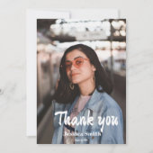 Style Doodle Carte de remerciements de graduation (Devant)