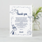 Style Doodle Carte de remerciements de graduation  (Debout devant)