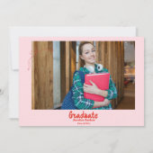 Style Doodle Main dessiné Graduation Invitation (Dos)
