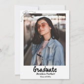 Style Doodle Main dessiné Graduation Invitation (Dos)
