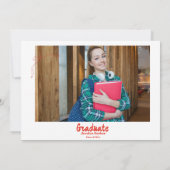 Style Doodle Main dessiné Graduation Invitation (Dos)