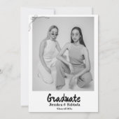 Style Doodle Main dessiné Graduation Invitation (Dos)