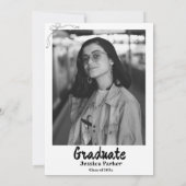 Style Doodle Main dessiné Graduation Invitation (Dos)