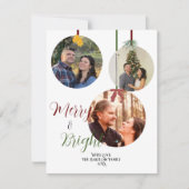 Style d'ornement Carte de Noël Six photos (Devant)