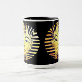 Style égyptien Pharaon noir et or Mug de café (Centre)