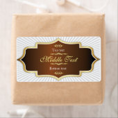 Style élégant Jam Jelly Étiquette Brown (En situation)