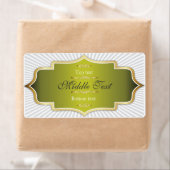 Style élégant Jam Jelly Étiquette Vert (En situation)