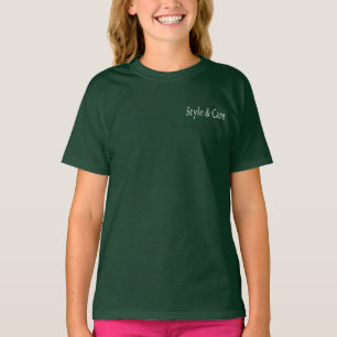 Style et soin Profond Forêt Couleur Fille T-shirt