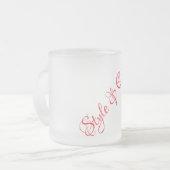 Style et soins Frosted Verre Café Mug (Devant gauche)