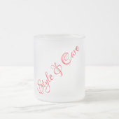 Style et soins Frosted Verre Café Mug (Centre)