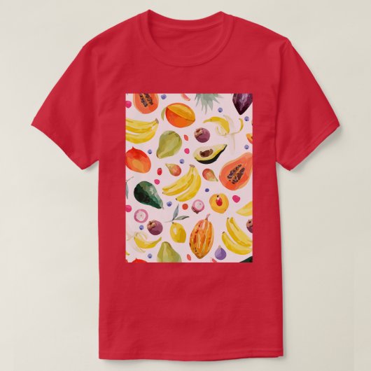 Style Exotique Avocado Dessin classique TShirt (Design devant)