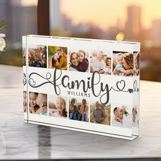 Style familial moderne Collage Chic 10 Bloc photo