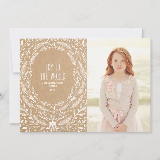 Style Feuillage d'hiver 2 | Carte photo de vacance (Devant)