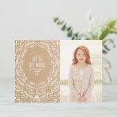 Style Feuillage d'hiver 2 | Carte photo de vacance (Debout devant)