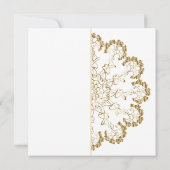 Style Floral Mandala Faire-part de mariage (Dos)