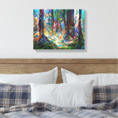 Style Forêt Verre Trait Étendu Canevas Étendu (Insitu(Chambre))