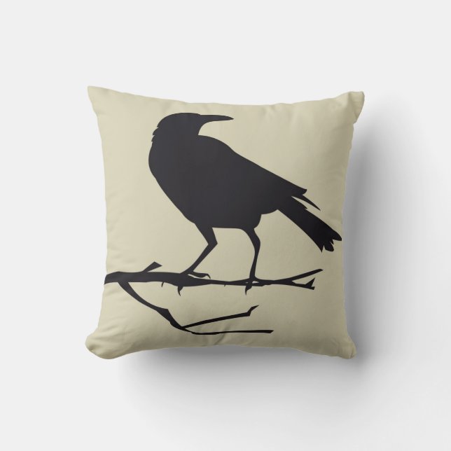 Style gothique 3 de coussin d'oiseau de Raven (Recto)
