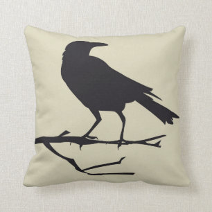 Style gothique 3 de coussin d'oiseau de Raven