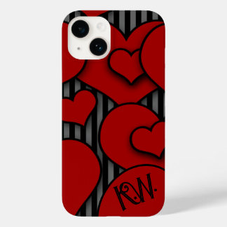 Style gothique coque iphone Monogramme Initiales