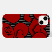 Style gothique coque iphone Monogramme Initiales (Verso (horizontal))