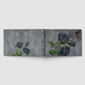 Style gothique floral foncé Mariage Foil Guestbook (Complet)