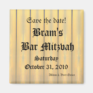 Style gothique Ikat Sauvez le Magnet de dates