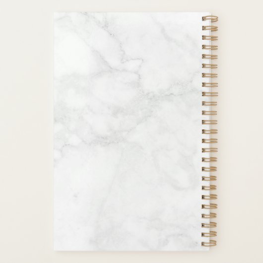 Style Gras Monogramme Marbre blanc et gris (Dos)