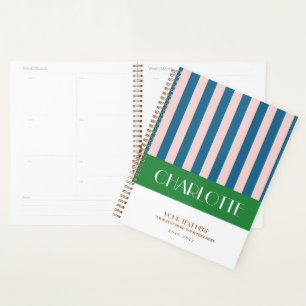 Stylé Grilles colorées Planner personnalisé