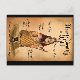  Style Halloween Witch I.D. Briefkaart