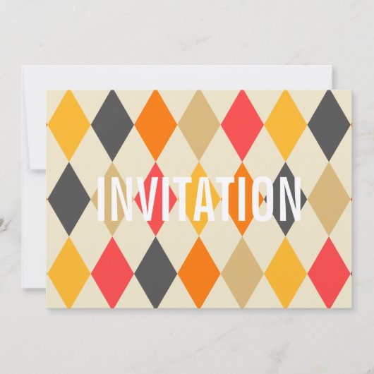 Style Harlequin| Invitation de groupe (Devant)
