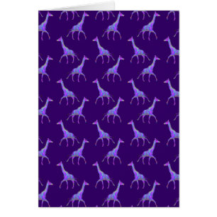 Style hippie étincelant Giraffe violette
