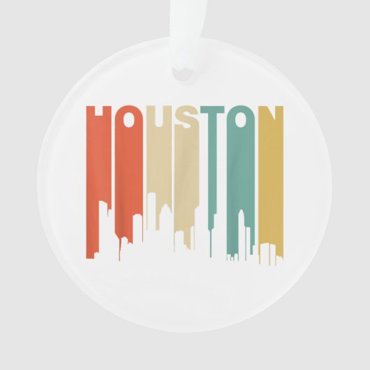 Style Houston Texas Skyline des années 1970 (devant)
