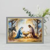 Style illustré Carte de vacances de la scène de na (Debout devant)